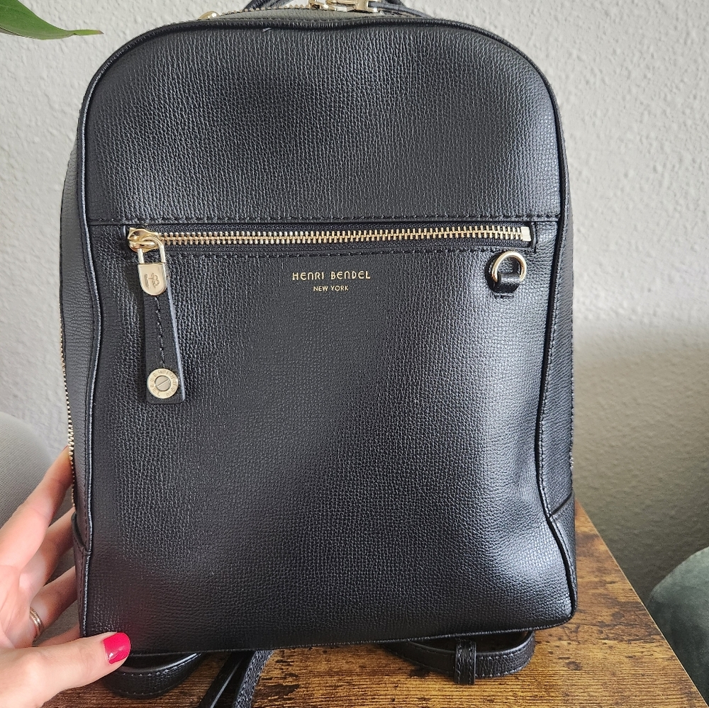 Henri Bendel Leather Backpack